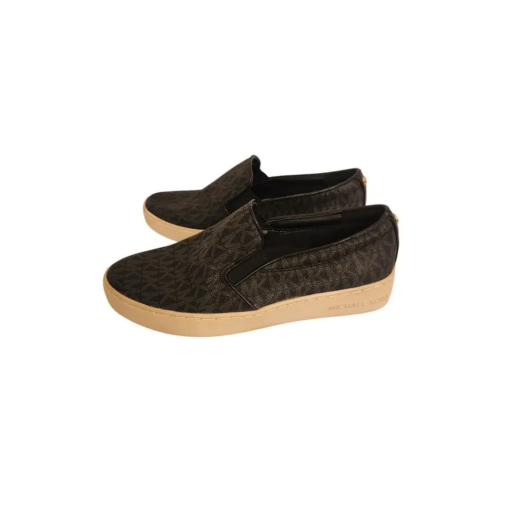 MICHAEL Michael Kors Keaton Logo Slip-On Sneaker Black 5.5